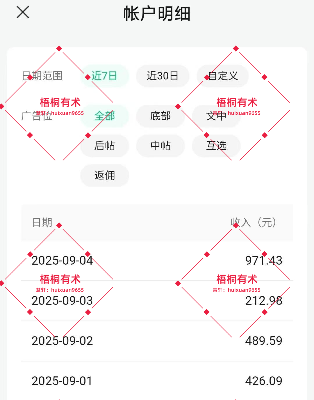 有图有真相｜公众号流量主4天收益2100+，